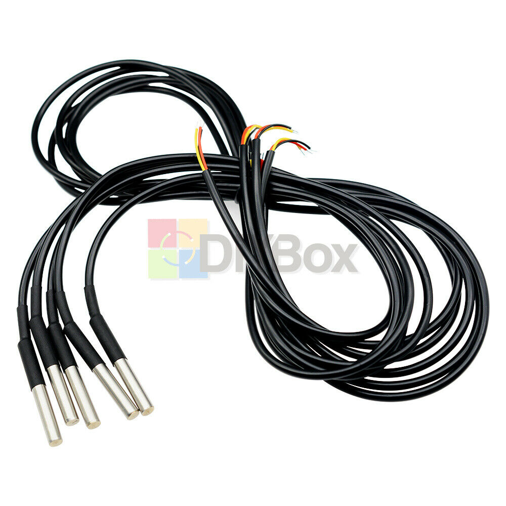 Waterproof Digital Thermal Probe or Sensor DS18B20 Lengthï¼š1M