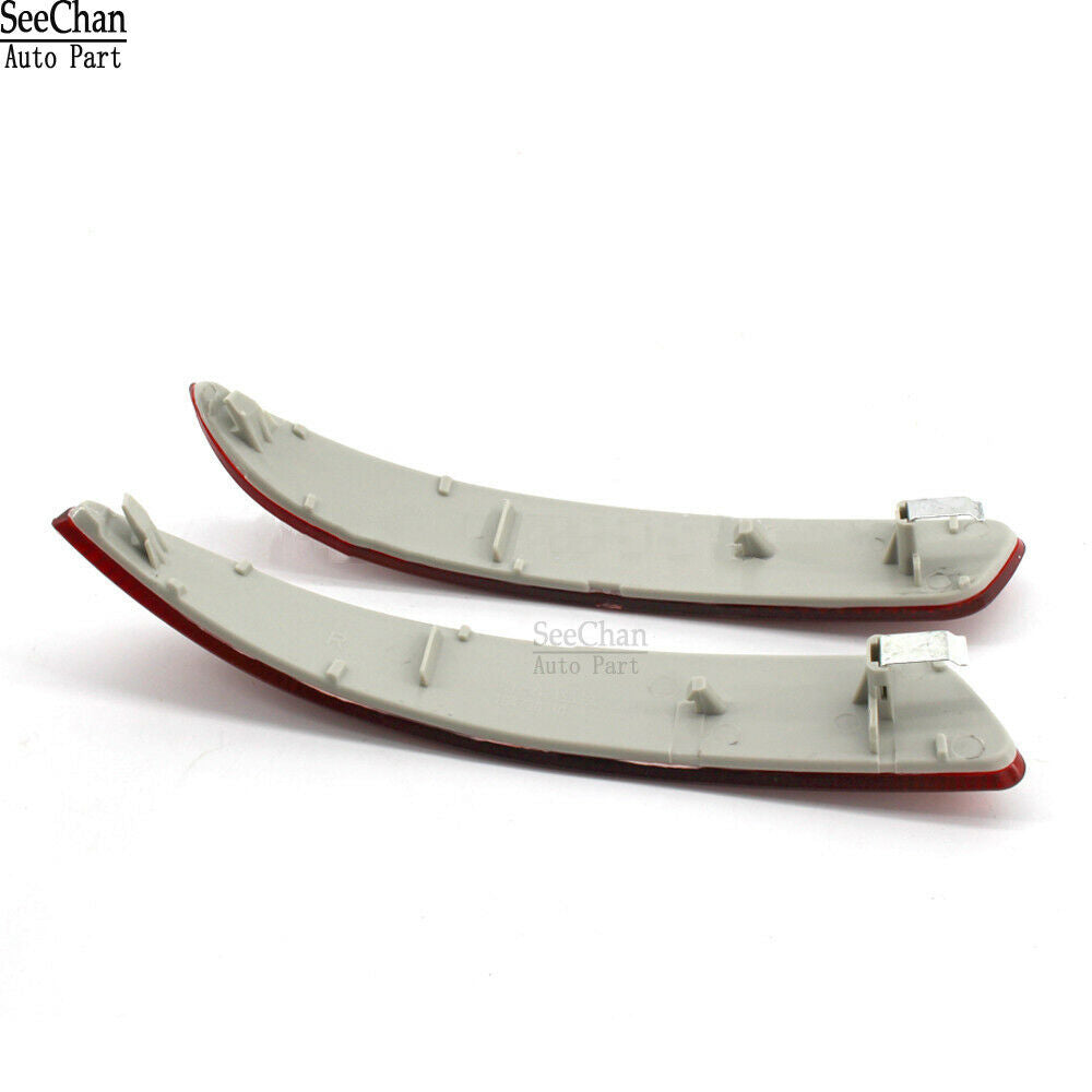 Pair Rear Bumper Reflector Light Red Lens Fits BMW X5 E70 2007-2009 63217158949