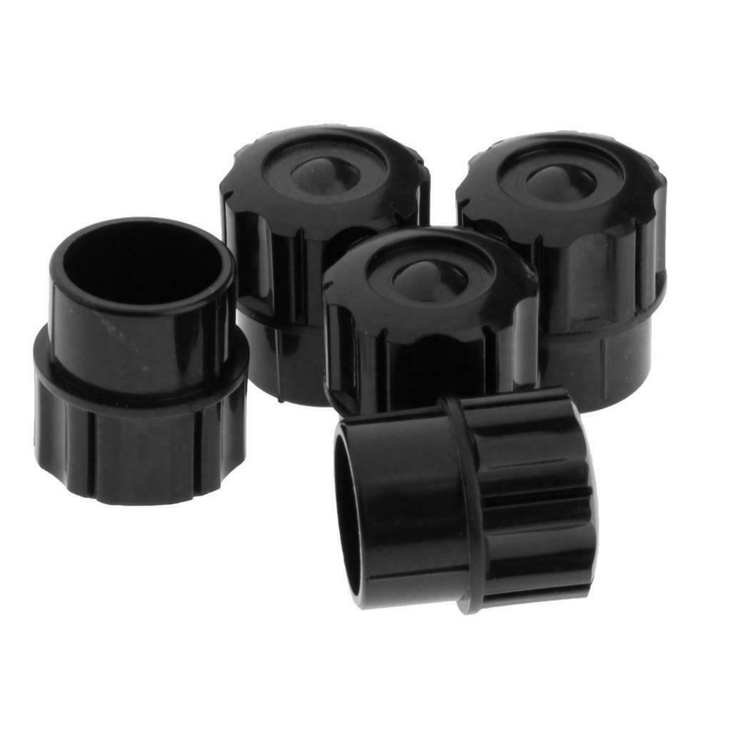 Set of 5Pcs Soprano Saxophone End Plug, Black