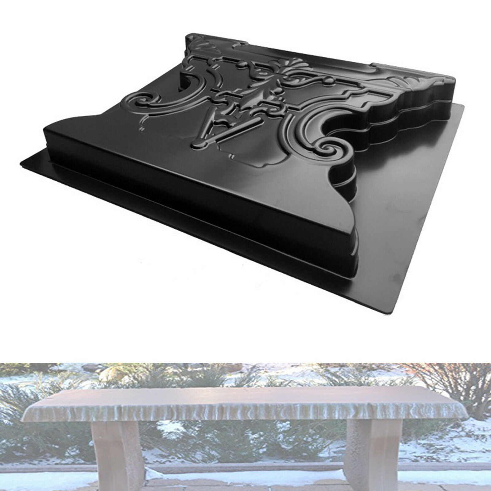 Garden Simulation Bench Leg Mold Plastic Cement Concrete Mould Walk Road