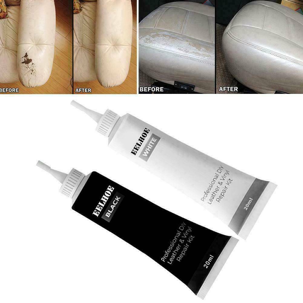 Black Leather and Vinyl Repair Kit - Furniture, Couch, Car Seats, Sofa, Jacket.