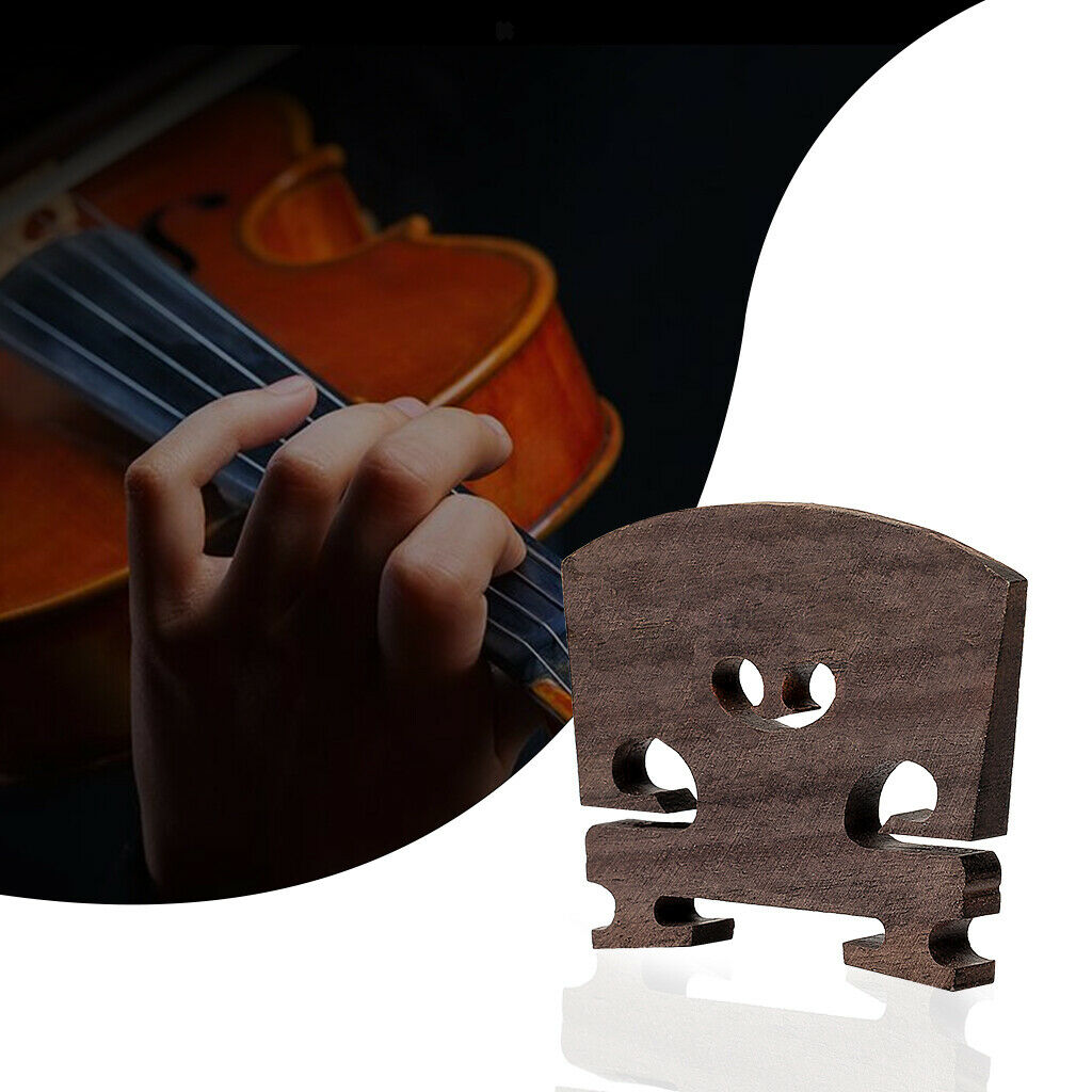 1pc Concert 4/4 Size Violin Ebony Bridge Brazil Ebony Pure String Accs Parts