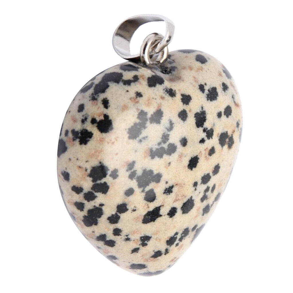 Natural Crystal Pendant Charm Heart Shape Pendant Fashion Jewelry Warm White