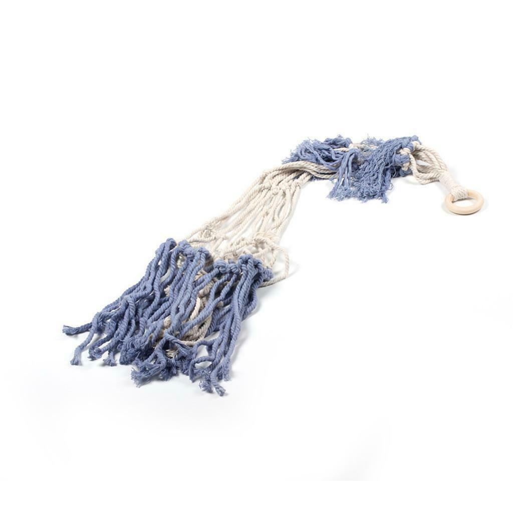 Garden Green Plant Wall Hanging Rope Handmade Knitted Cotton Flower Hanger Rope