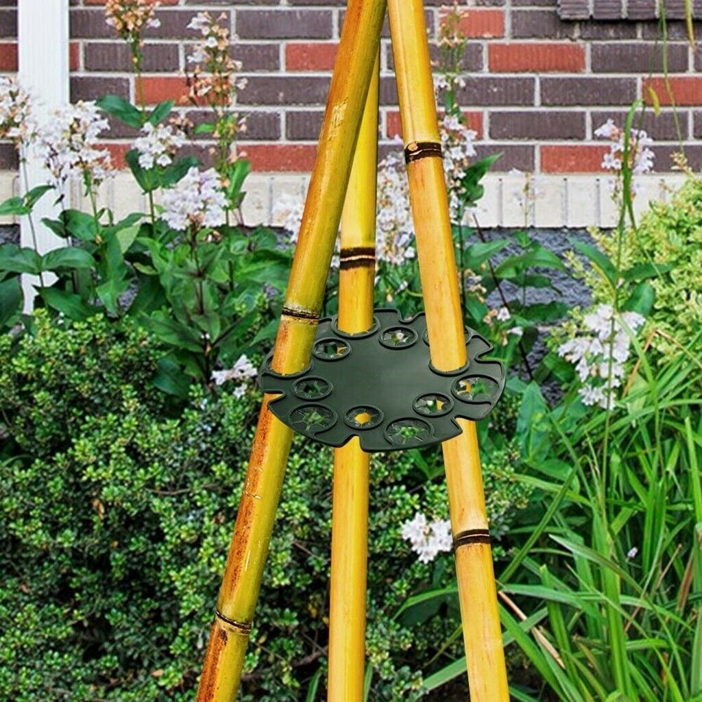 12Pcs Durable Wigwam Garden Bamboo Cane Holder for Climbing Plants Tomatoes