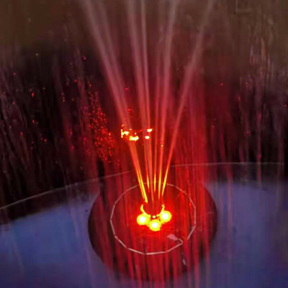 Solar Fountain Pump with Colorful LED Light Solar Powered Water Fountain PuU169