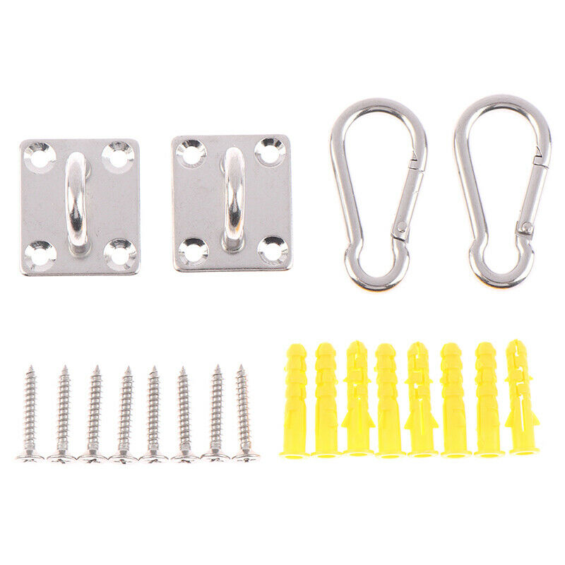 2Sets U-Shaped Hooks Stainless Steel Heavy Duty Multi-Function Hammock .CM Tt