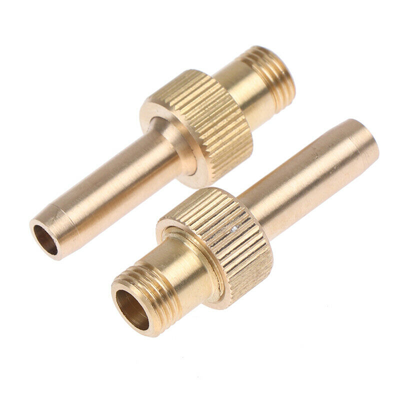 2Pc M10 Male Thread Brass Micro Pure Jet Straight Water Fountain Nozzles .l8