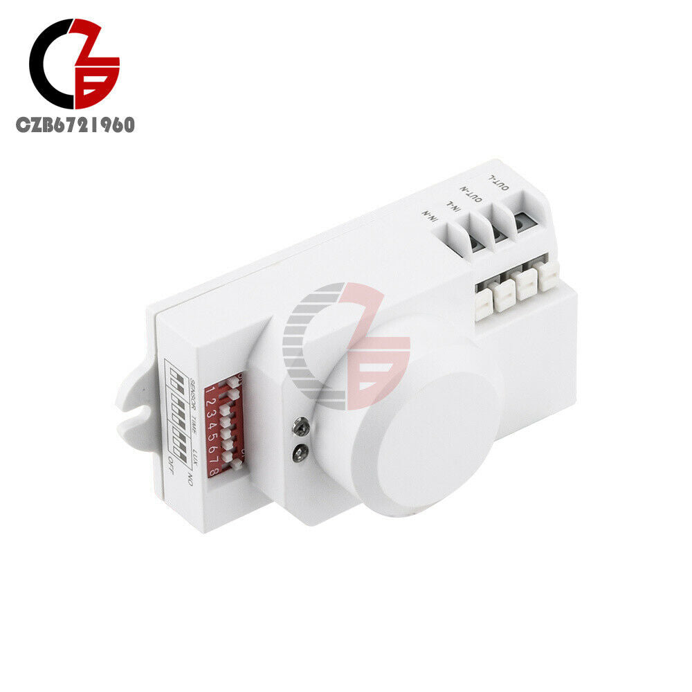 Microwave Human Body Sensor Switch 5.8ghz HF 220V LED 360 Degree Radar Motion
