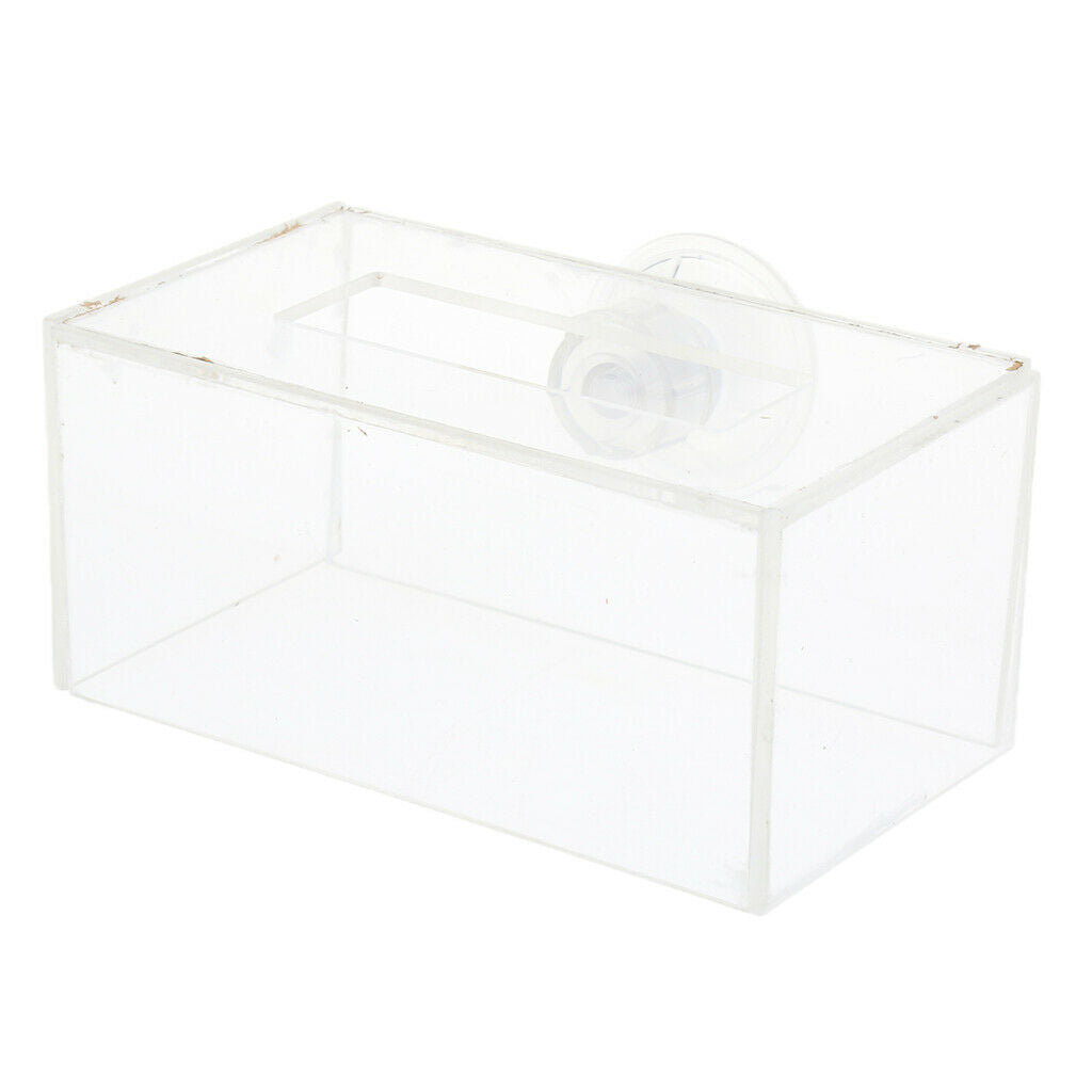Aquarium   Tank Transparent Circle    Feeding Floating Food Tray