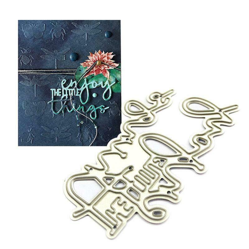 Enjoy the Time Things Metal Cutting Dies Stencil Scrapbooking DIY Album cards