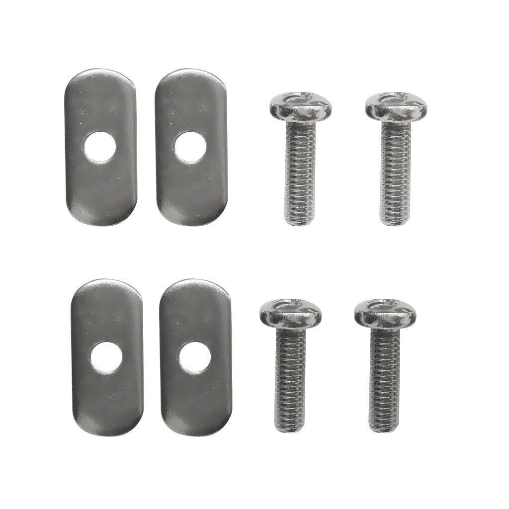 4 Sets Durable Stainless Steel Screws & Nuts Hardware for Kayak Track/ Rail