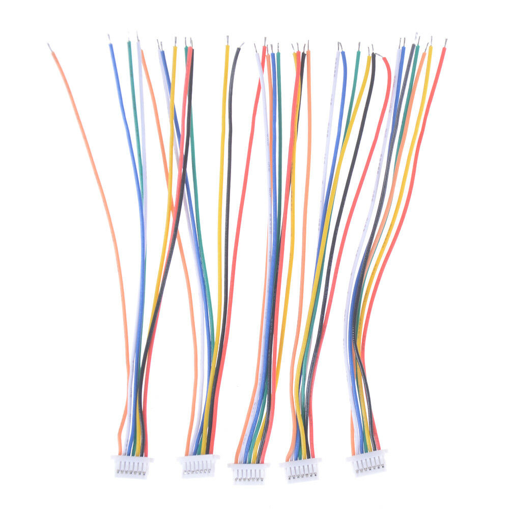 5Pcs Mini Micro JST 1.0 SH 1.0mm 7-Pin Connector Plug With Wires Cables 1.l8