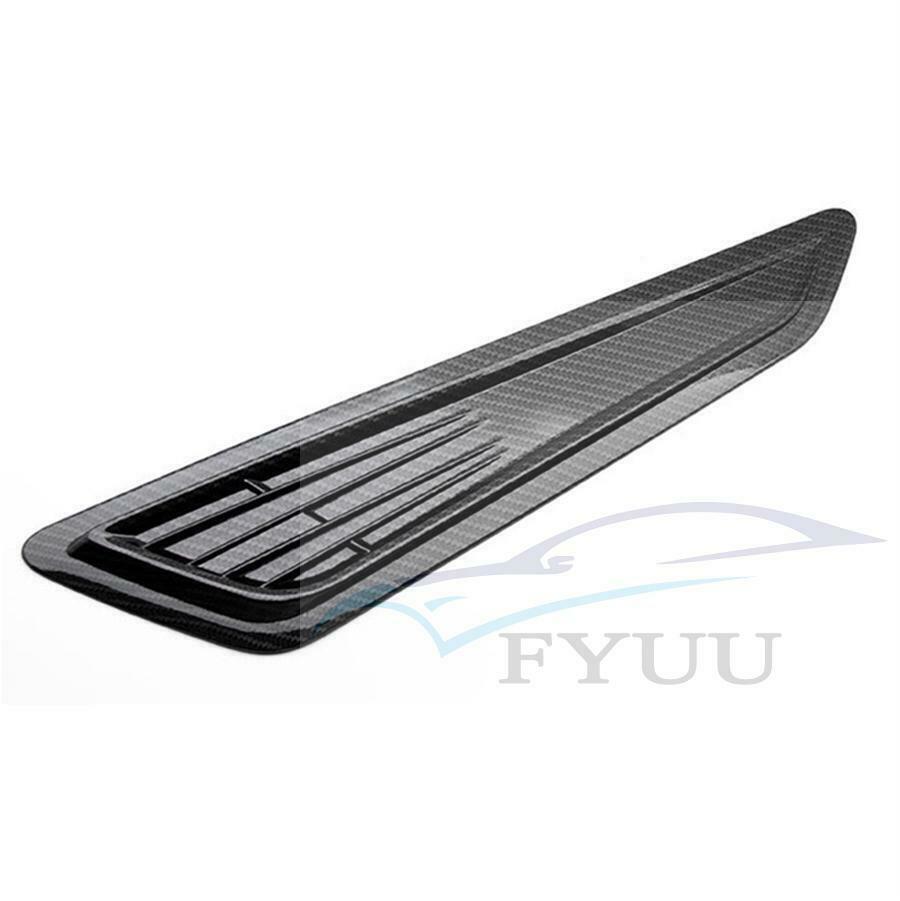 2x Universal Car Hood Vent Louver Scoop Cover Air Flow Intake Cooling Panel Trim