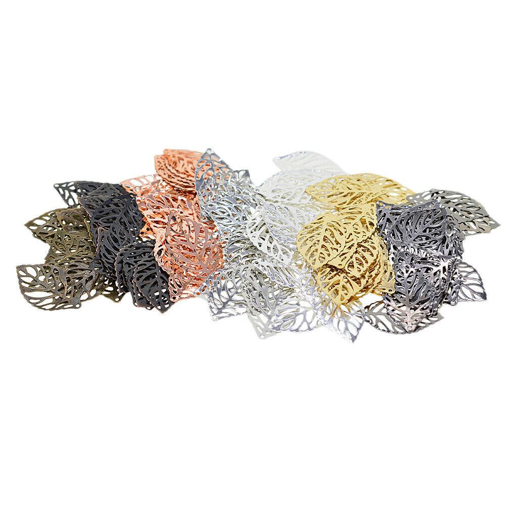 350X Leaf Charms Multicolor Charm Pendants for Jewelry Making