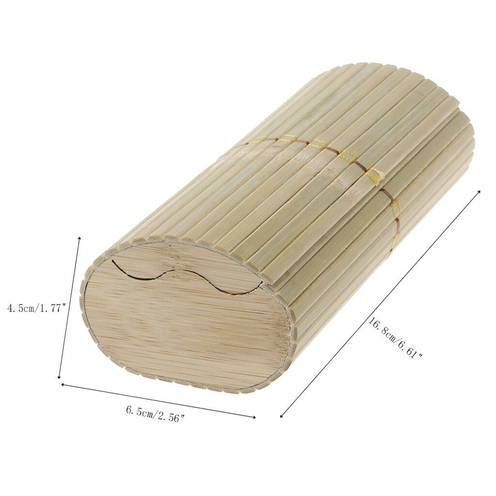 Portable Bamboo Wooden Sunglasses Box Case Eye Glasses Clam Shell Protector