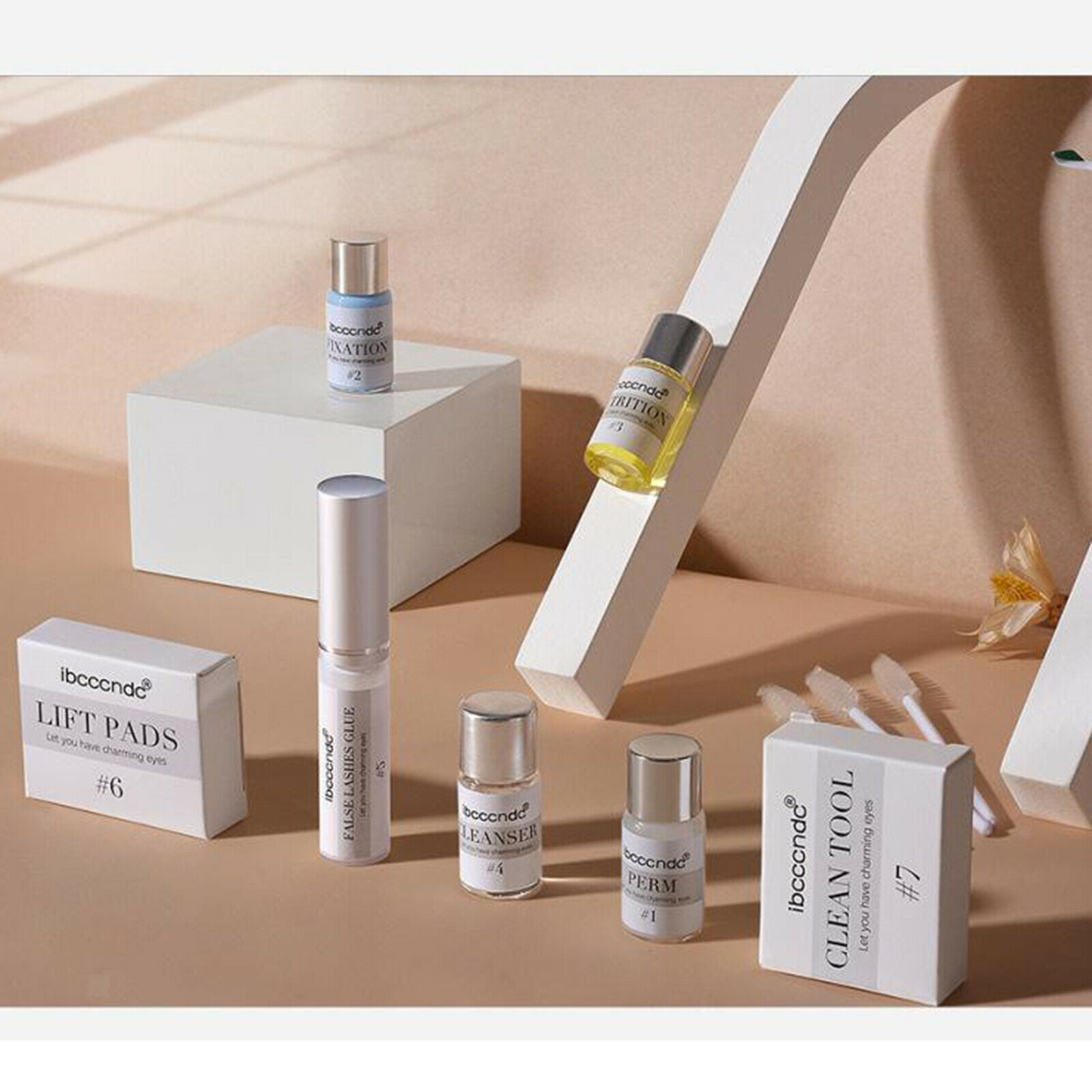 Lashes Eyebrow Extensions Perming Curler Kit Semi-permanent for Salon