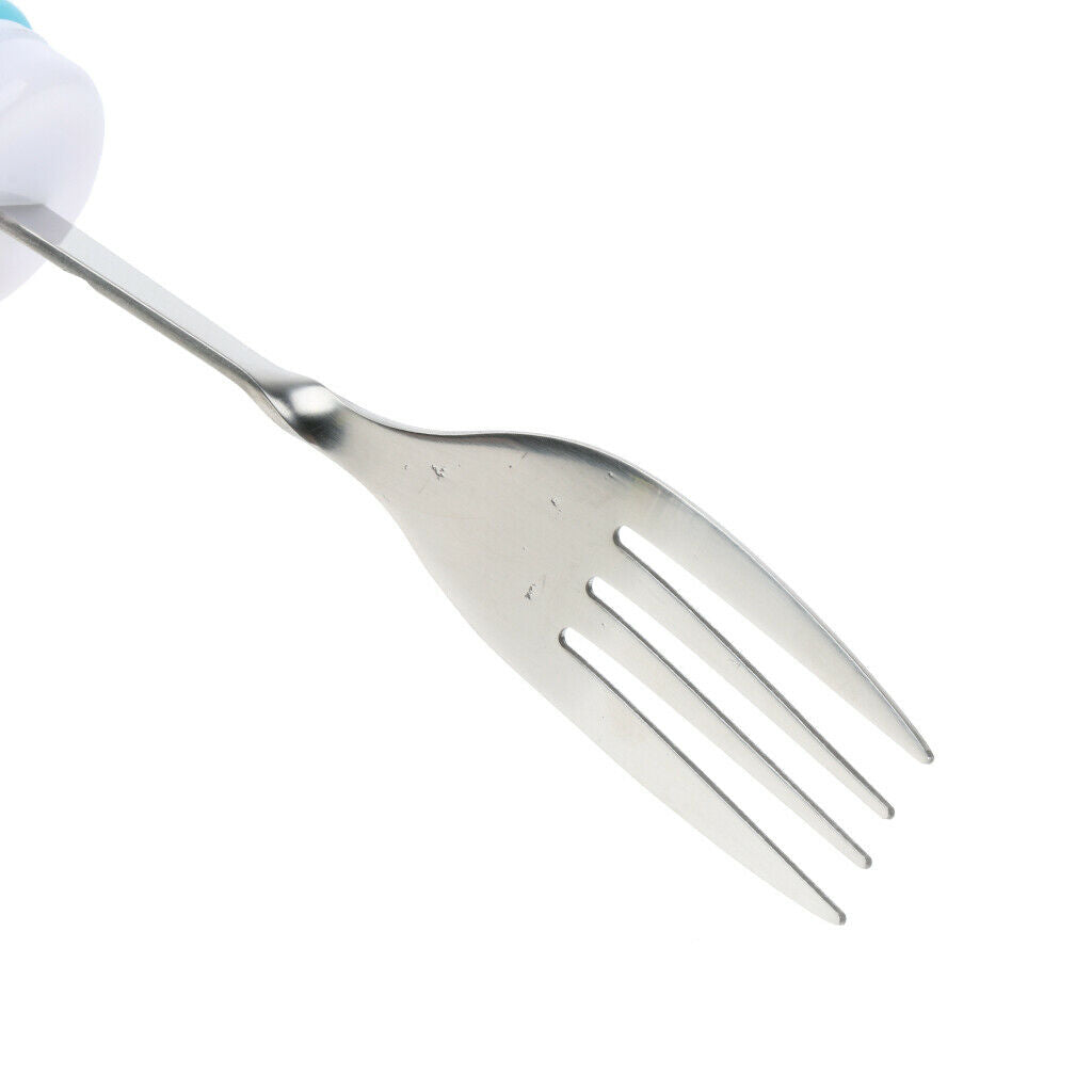 Elderly 2 Pcs Stainless Steel Good Grip Spoon Forks Kitchen Aids For Eating