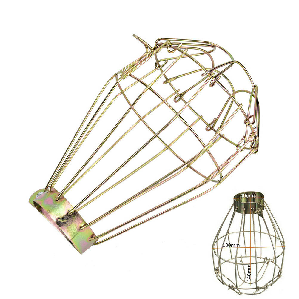 1X Iron Wire Bulb Guards Clamp Metal Lamp Cage Retro Trouble Light Parts j.l8