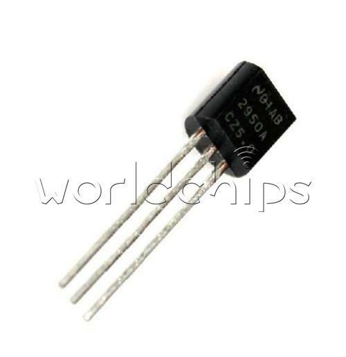 10PCS LP2950-3.3 IC REG LDO 3.3V 0.1A TO92 W