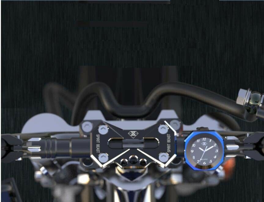 Suitable for 22-28mm Motorcycle Handlebar Clock and Thermometer Universal Clock