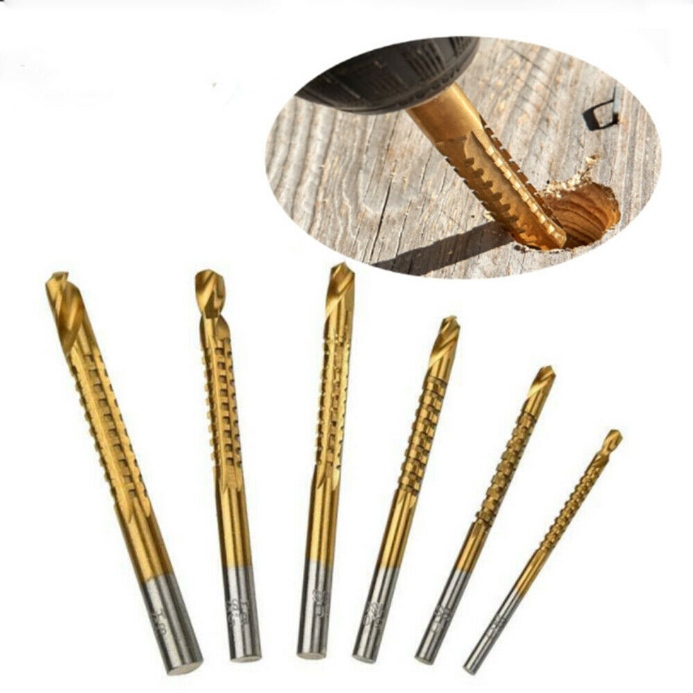 6Pc/set Cobalt Drill Bit Spiral Screw Metric Composite Tap Drill Bit Twist Drill