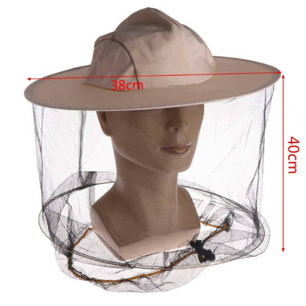 Beekeeping Veil Hat Anti-mosquito Insect Fly Face Protection for Beekeepers,