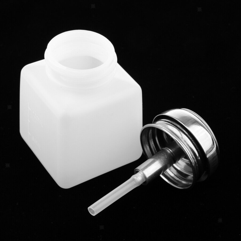 6 Pcs Nail Polish Remover Pump Dispenser Press Bottle Empty Container