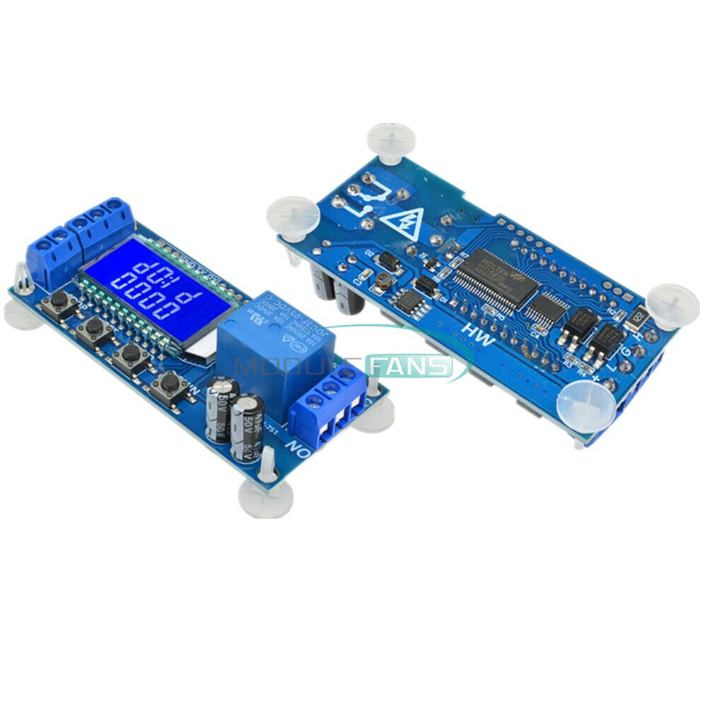 2PCS 6-30V Micro USB Relay Module Delay Trigger Cycle Timer Circuit LCD Switch