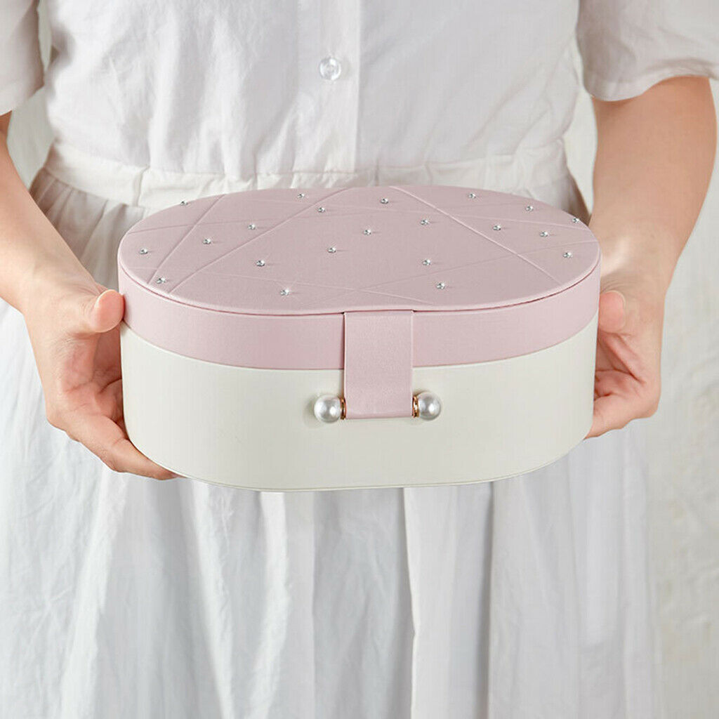 Jewelry Box Jewelry Organizer Collections Travel Storage Case Lockable Pink
