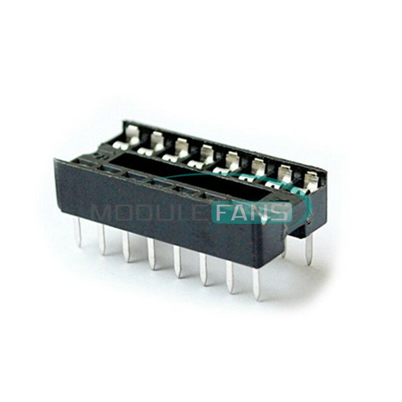 10PCS DIP-16 IC Socket Adaptor Solder Type Socket Pitch Dual Wipe Contact NEW