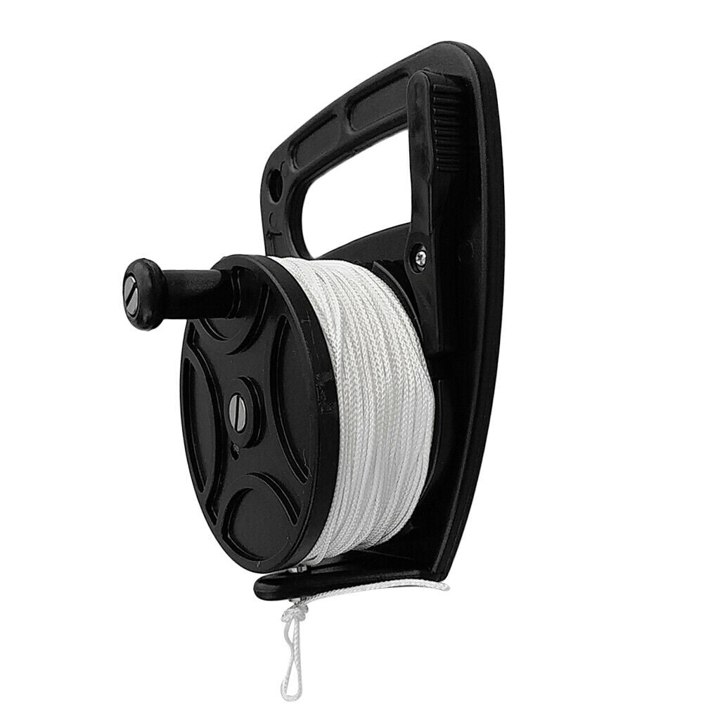 Scuba Diver Diving Reel Kayak Anchor Attached with Handle, 150ft Nylon Line