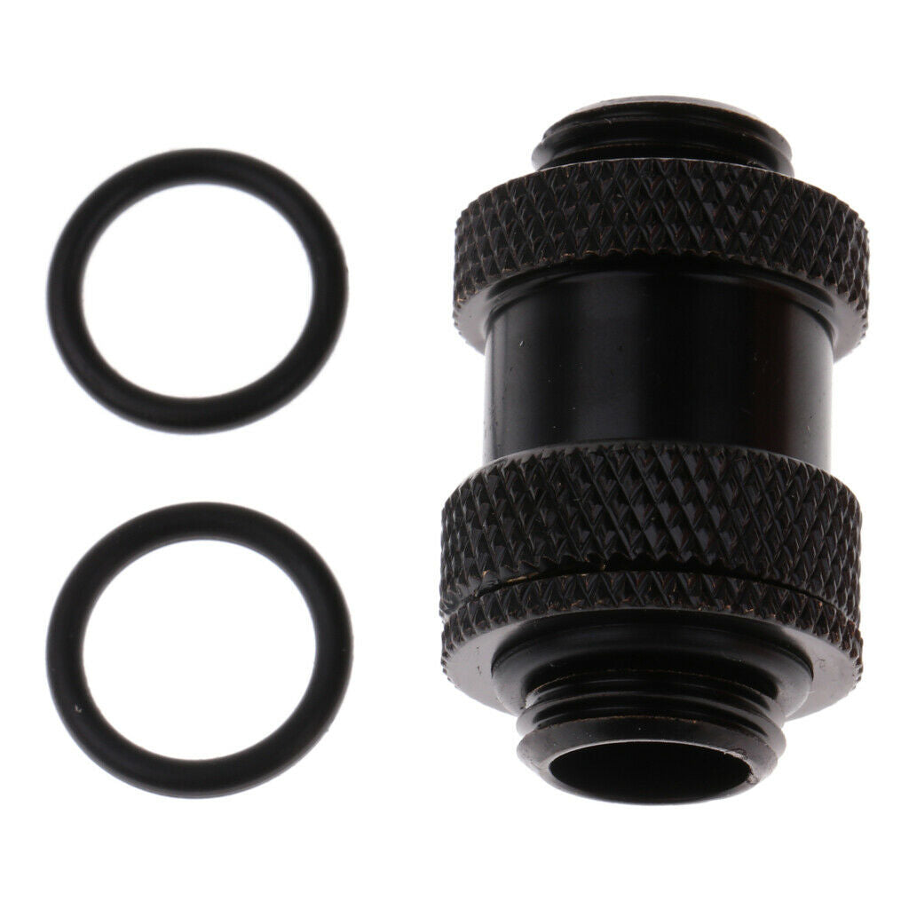 1 Pack Black G1 / 4 Compression SLI Expansion Joint Fittings Thread
