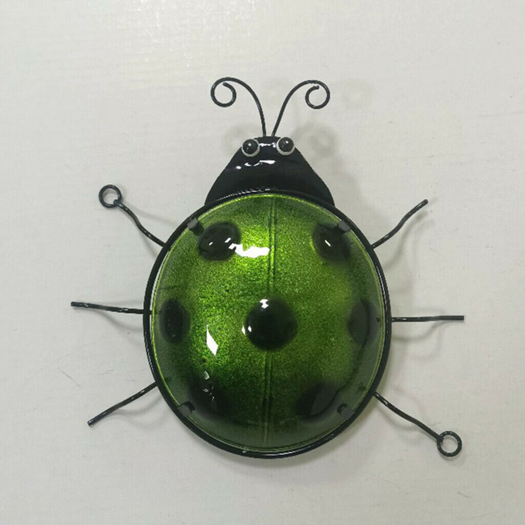 3 Pieces Wall Art Decor Ladybug Garden Yard Sculpture Statue Ladybird Decors