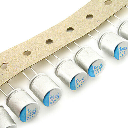 [20pcs] 2R5PS1500MJ12 1500uF 2.5V Polymer Electrolytic RADIAL