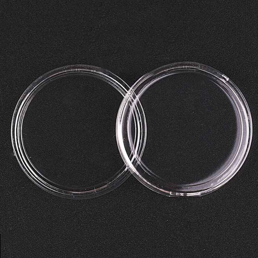 10x 35mm Applied Clear Round Cases Coin Storage  Capsules Holder Round Pla.l8