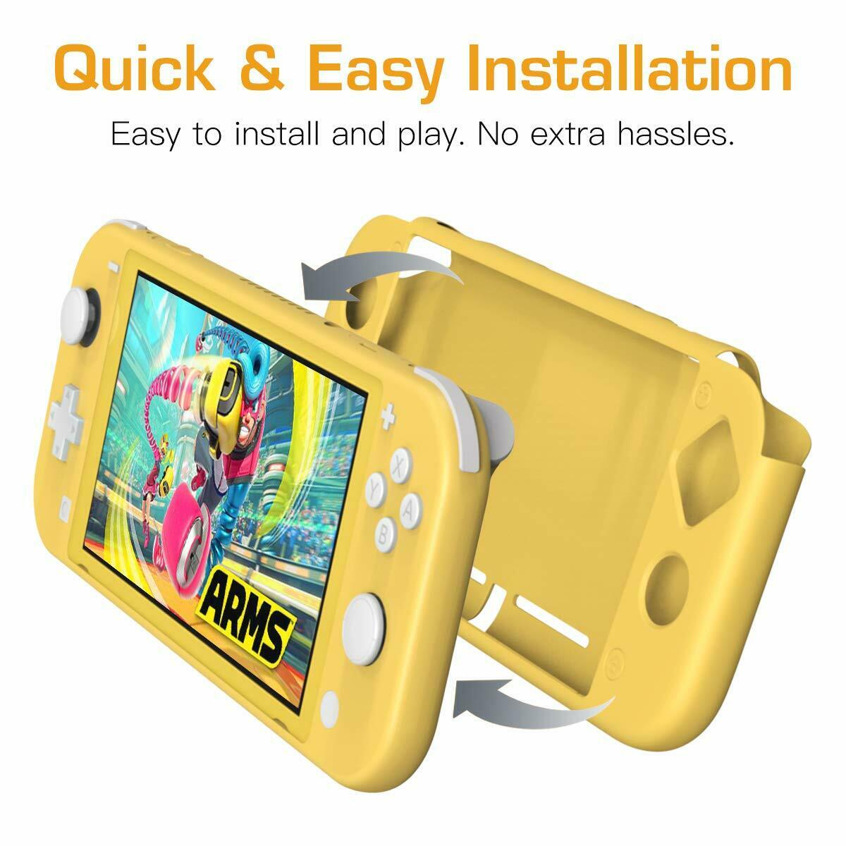 Full Body Protector Case for Nintendo Switch Lite Travel Cover Grip Yellow