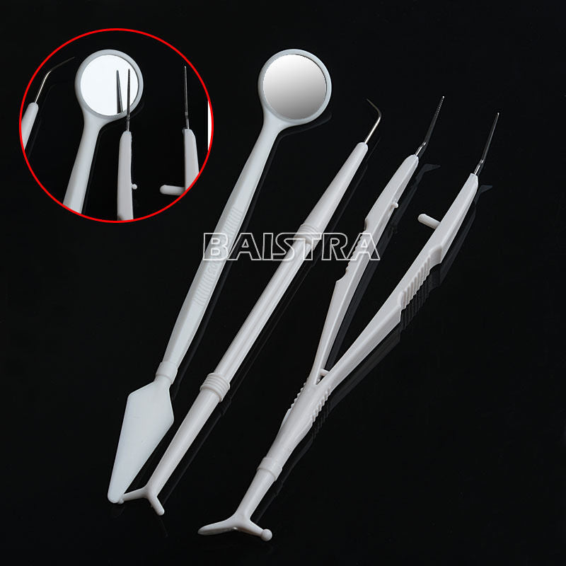 50Bags Dental Mirror Plier Explorer Kits Disposable Instruments 3pcs/pack AZDENT