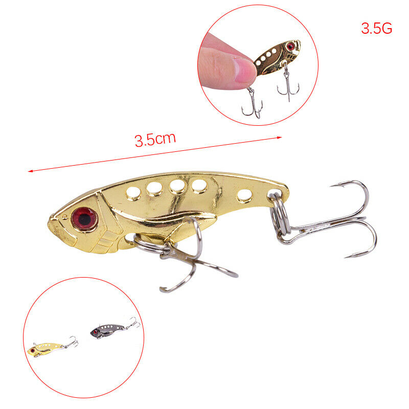 4pcs/lot Metal Fishing Lure VIB 3.5cm/3.5g Bass Artificial Hard Bait Cicada L.DD