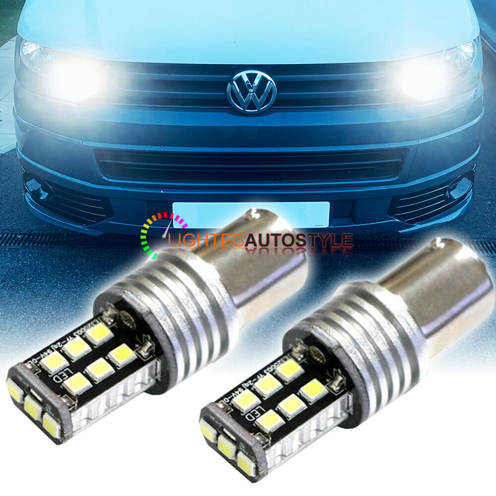 T5.1 T6 TRANSPORTER CANBUS LED DRL HEADLIGHT UPGRADE BRIGHT BULBS BA15S 2010+ UK