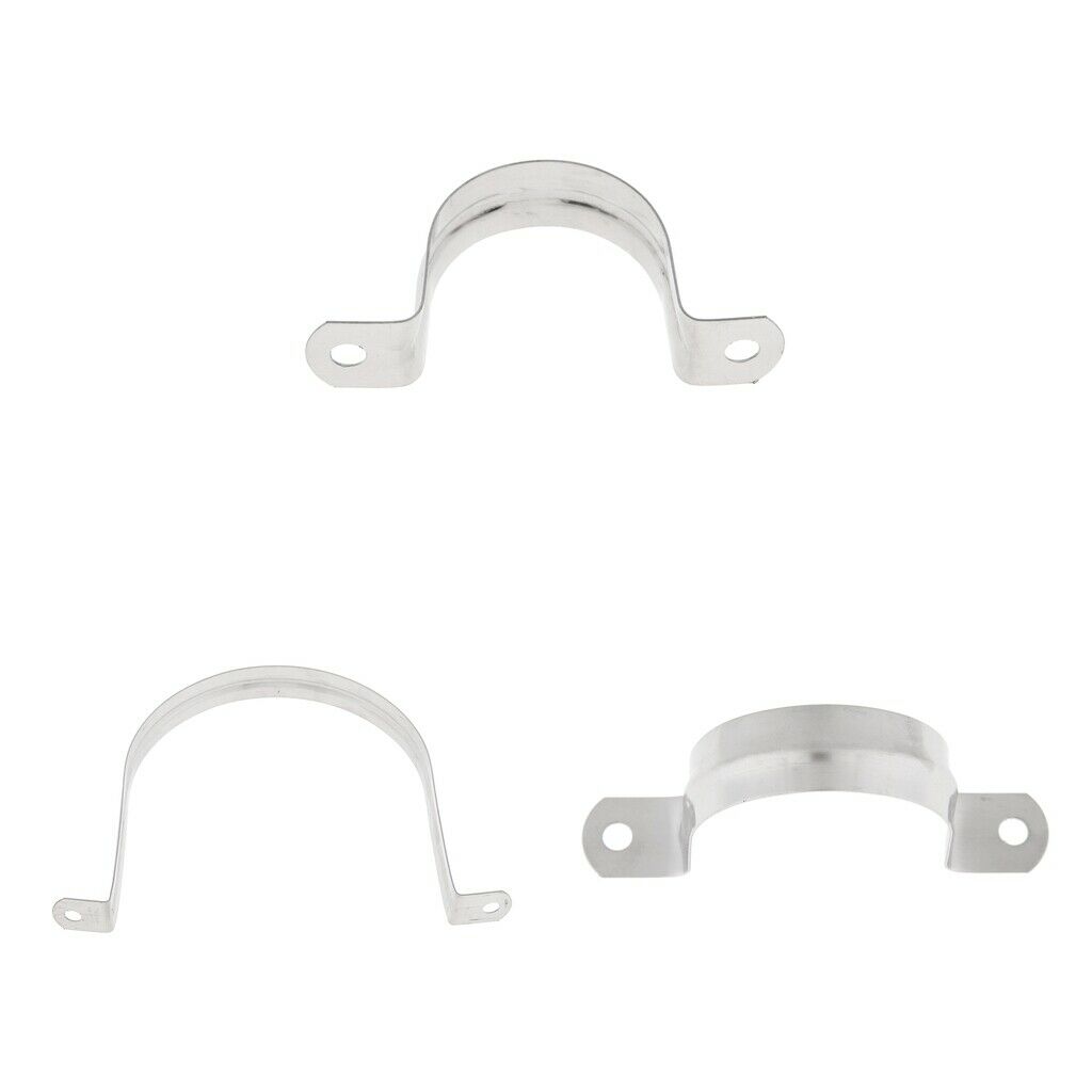 3 pieces Stainless Steel Saddle Clip Clamp Stormwater Downpipe 40+50+120mm