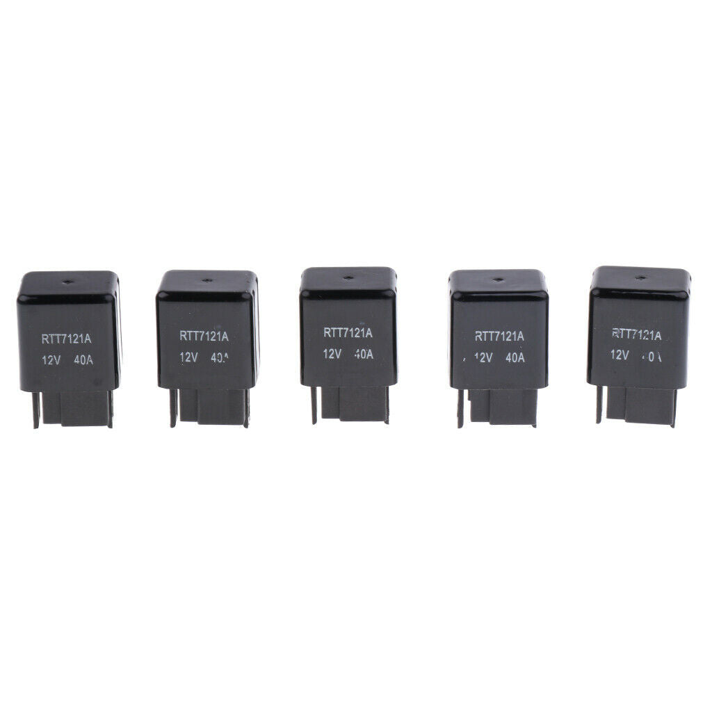 5 Pieces Replacement 12V DC 40A Relay Connector, Replacement for  Part Number