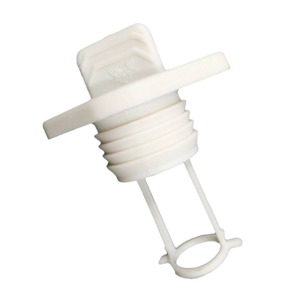 Boat Drain Plug Replacement Coarse Thread / Marine White Diamond