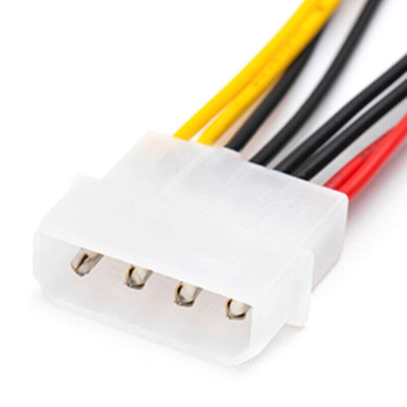4-Pin Molex to 3-Pin fan Power Cable Adapter Connector 12v5vCooling Fan Cabl SJ