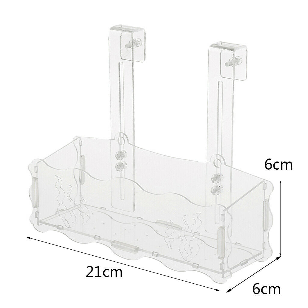 Red Shrimp Aquarium Fish Tank Aquatic Acrylic Pot Plant Cup Holder Aquarium