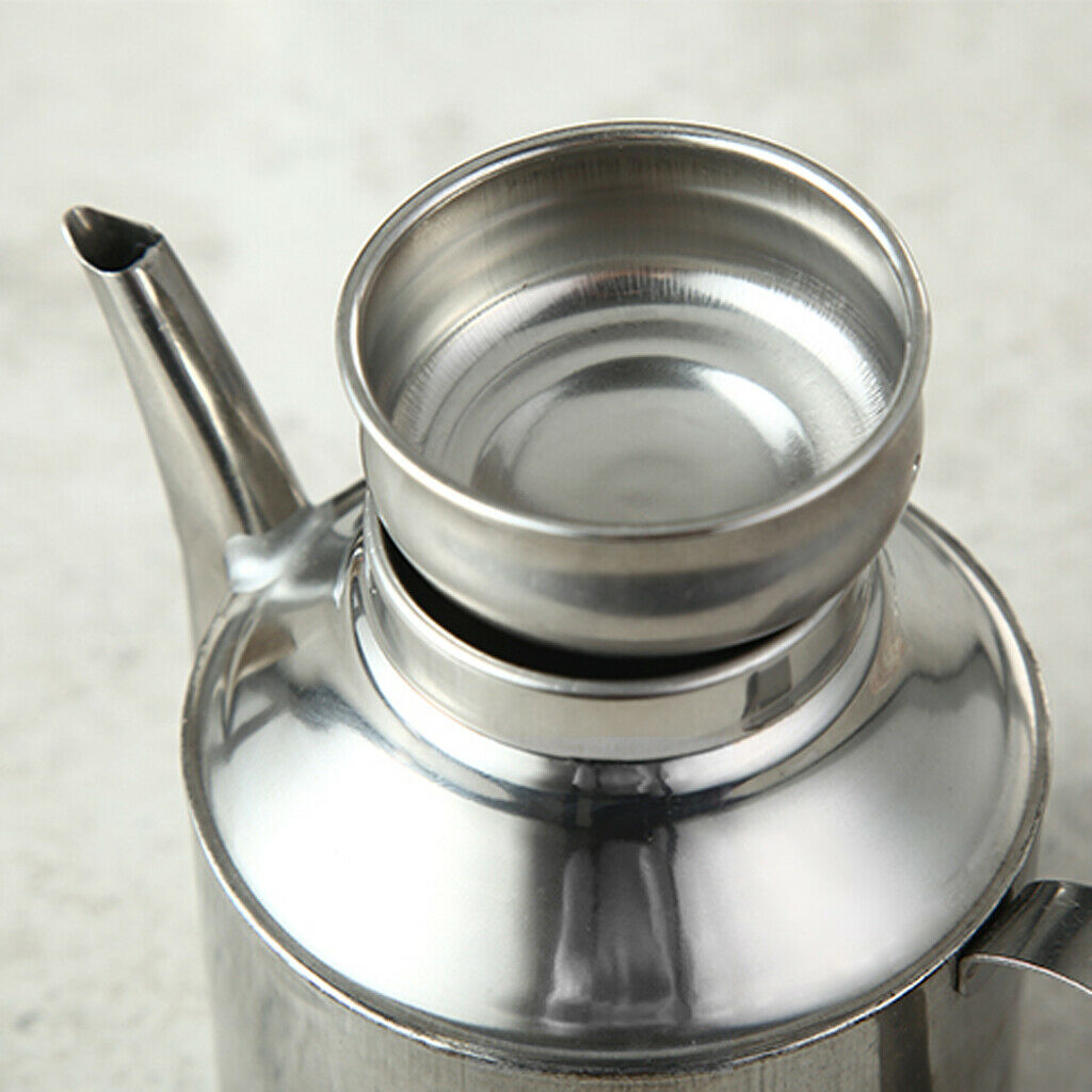 Oil Vinegar Bottle Olive Pot Kitchen Sauce Dispenser Pourer Spirit Jug 24oz