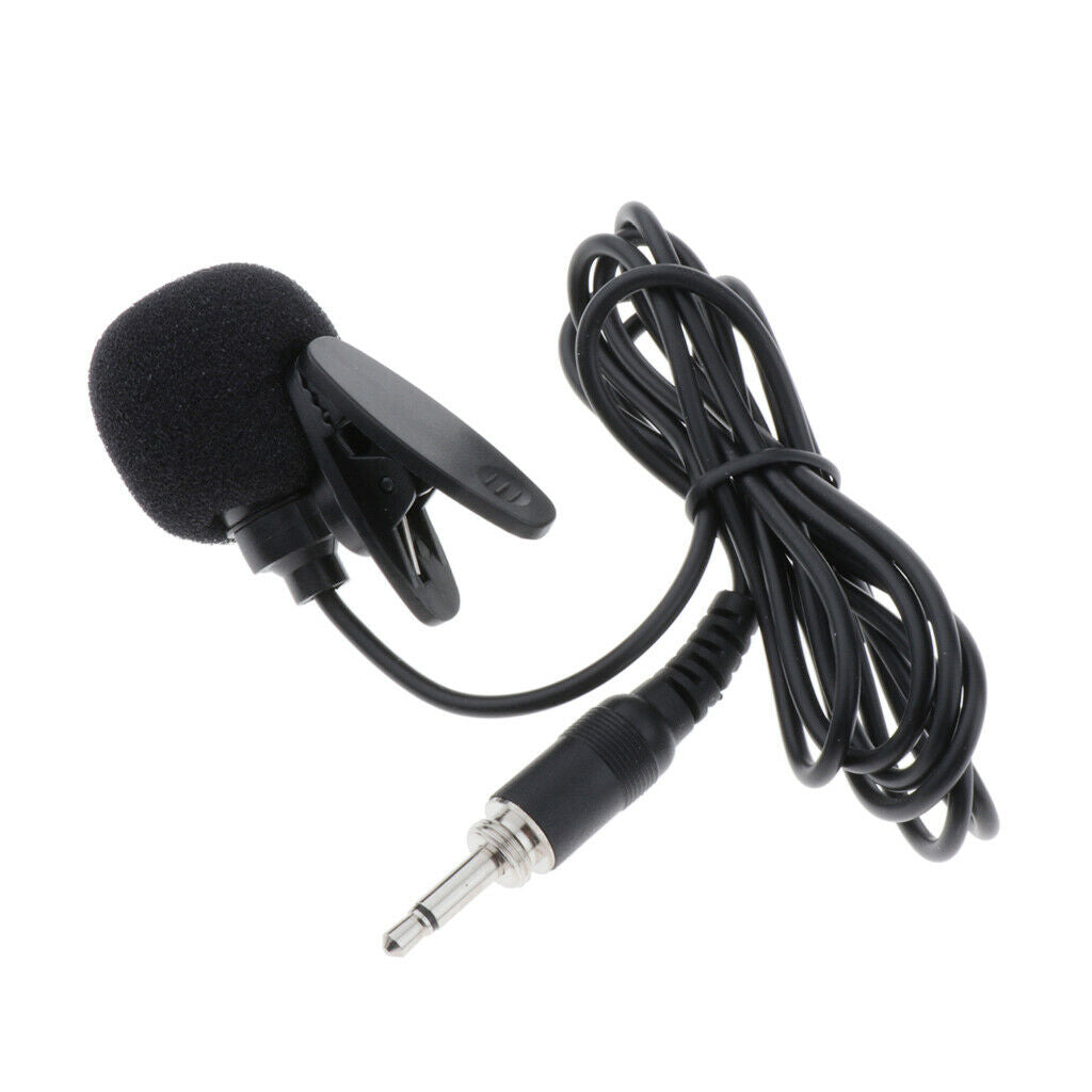 Professional 1/8" (3.5mm) Lavalier Microphone Lapel Tie Clip for DV BodyPack