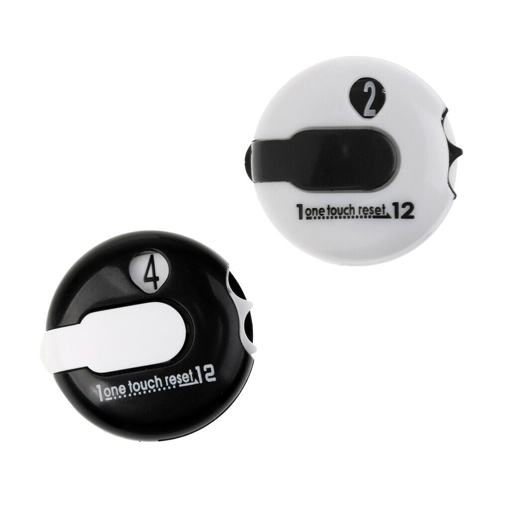 2pcs Golf Score Counter   Touch Reset Score Counter Attach to Glove or Bag