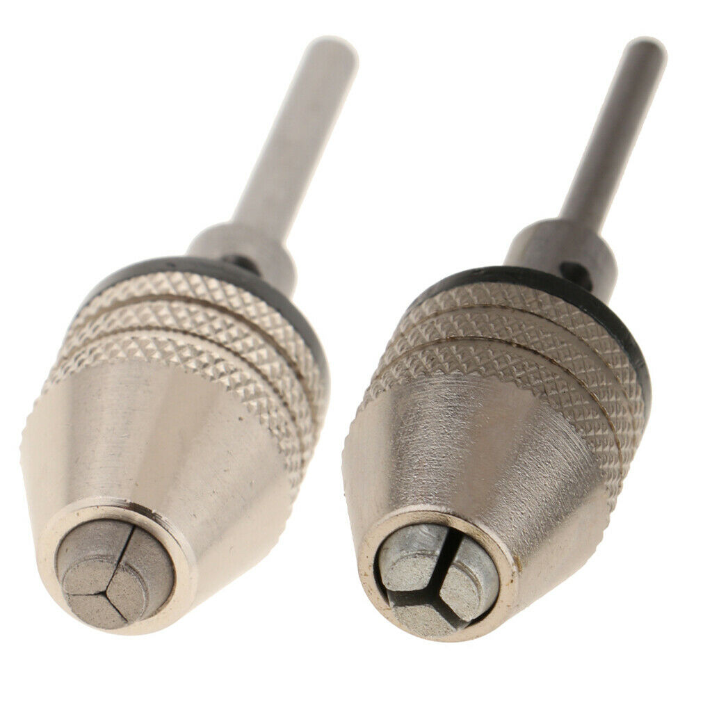 Pack of 2 | 0.3-3.4mm 2.35mm 3mm Drill Chuck Screwdriver Adaptor Hex Shank |