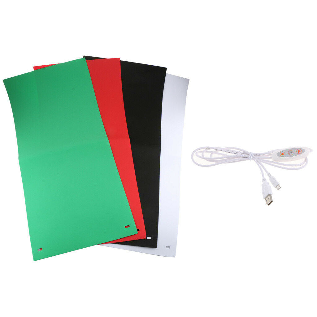 Portable Light Box Photo Studio Photography Shooting Tent Kit 4 Backdrops